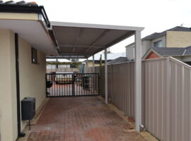 Colorbond Corrugated Single Carport Balcatta