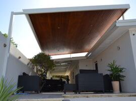 Raised Flat Patio with Oiled Cedar lining (coastal)