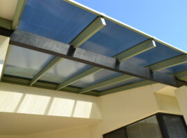 Twinwall Polycarbonate Flat Patio Woodlands (2)