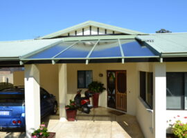 Twinwall Polycarbonate Flat Patio Woodlands